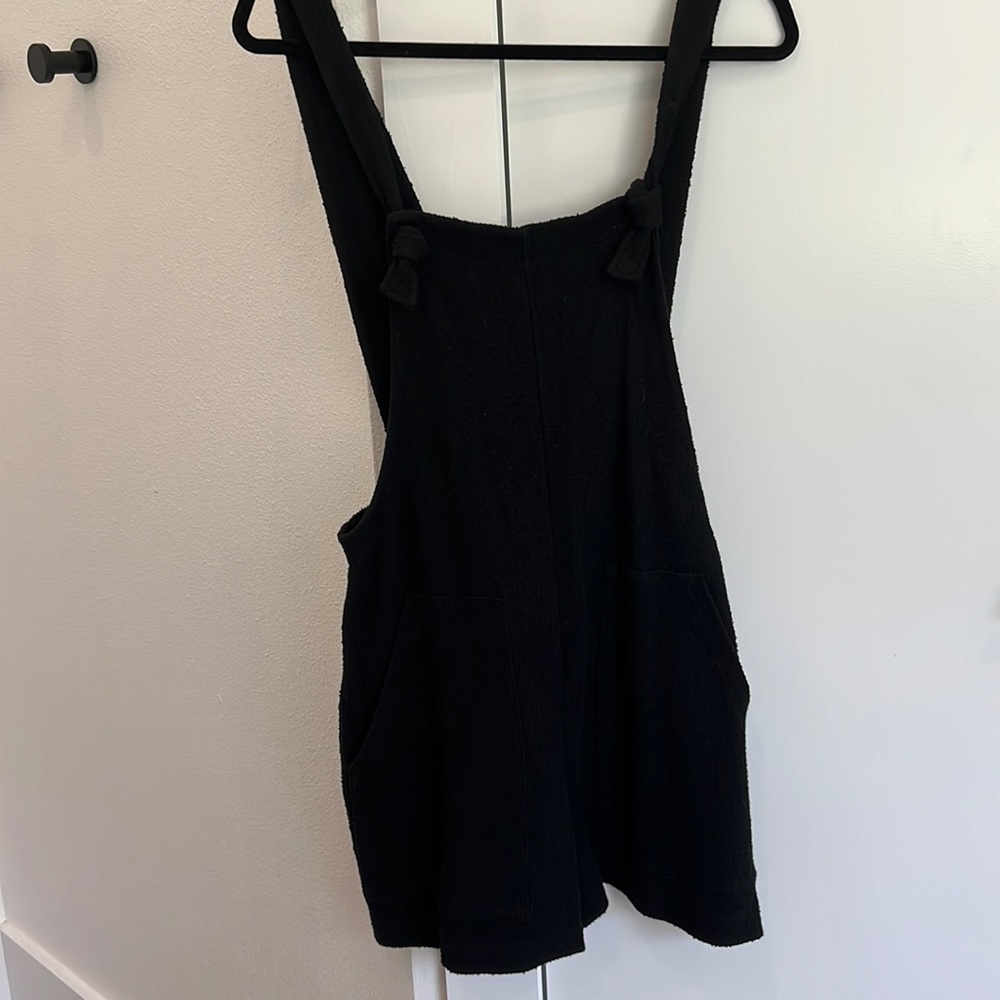 Madewell Black Overall Shorts Romper Medium